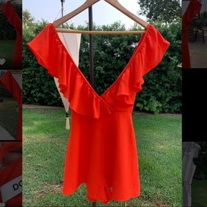 DO + BE Sunset Orange Romper